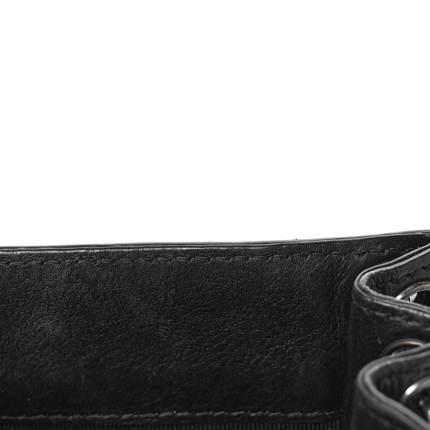 Calfskin CC Phone Holder Crossbody Black