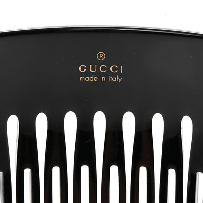 Gucci Resin Crystal Hair Comb Black 3 of 3