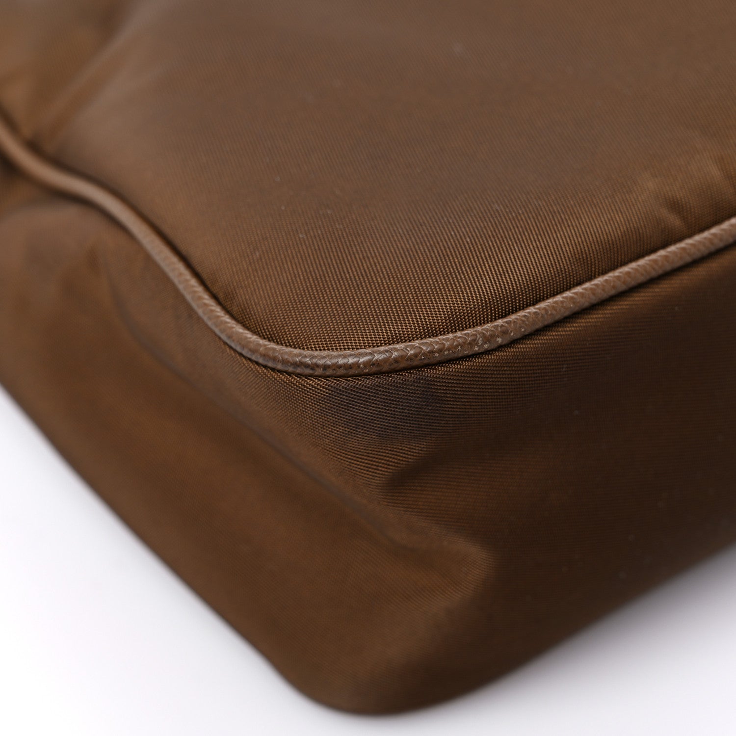 Prada Tessuto Nylon Saffiano Re-Edition 2005 Shoulder Bag Cacao 10 of 14
