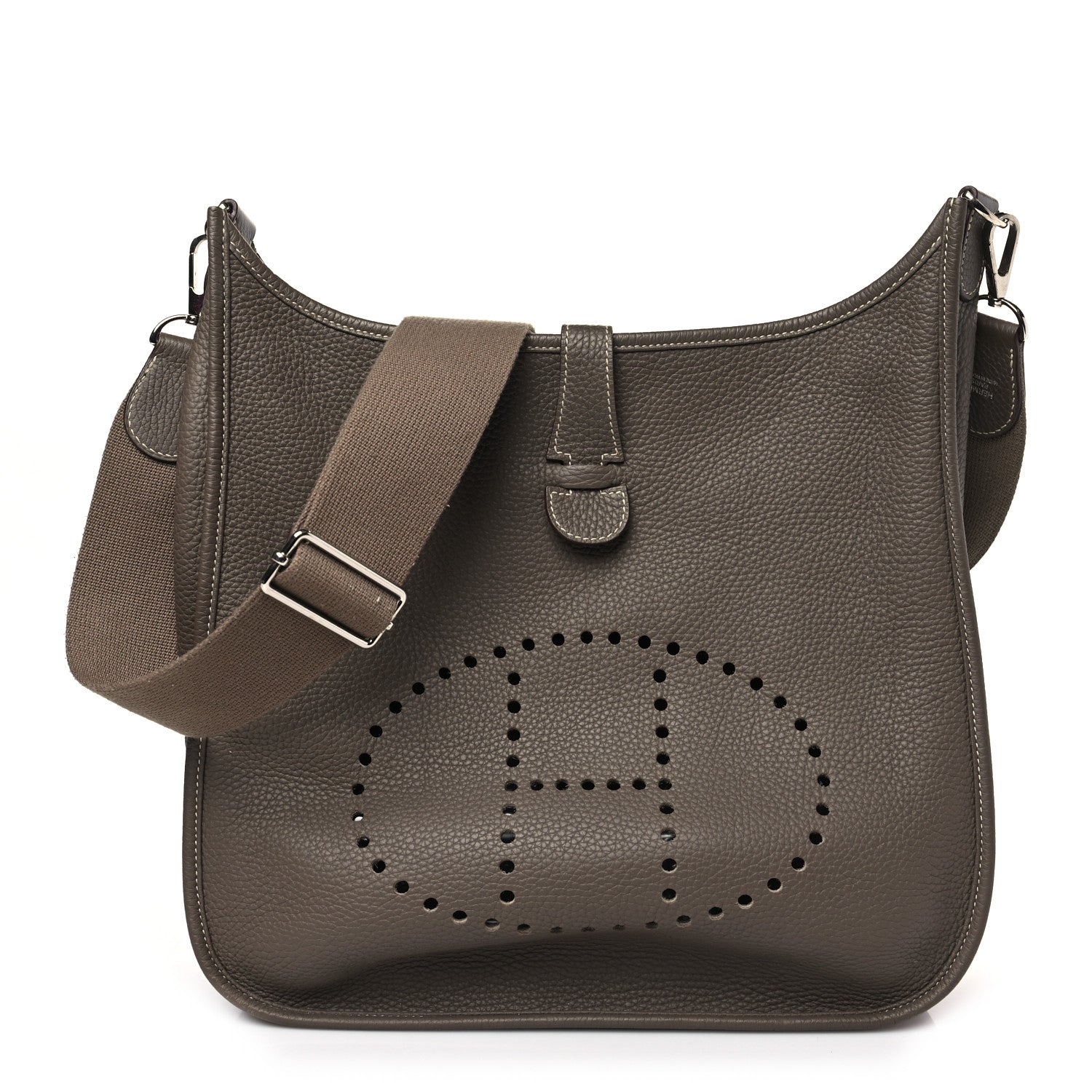 Hermes Taurillon Clemence Evelyne III GM Etoupe 1 of 9