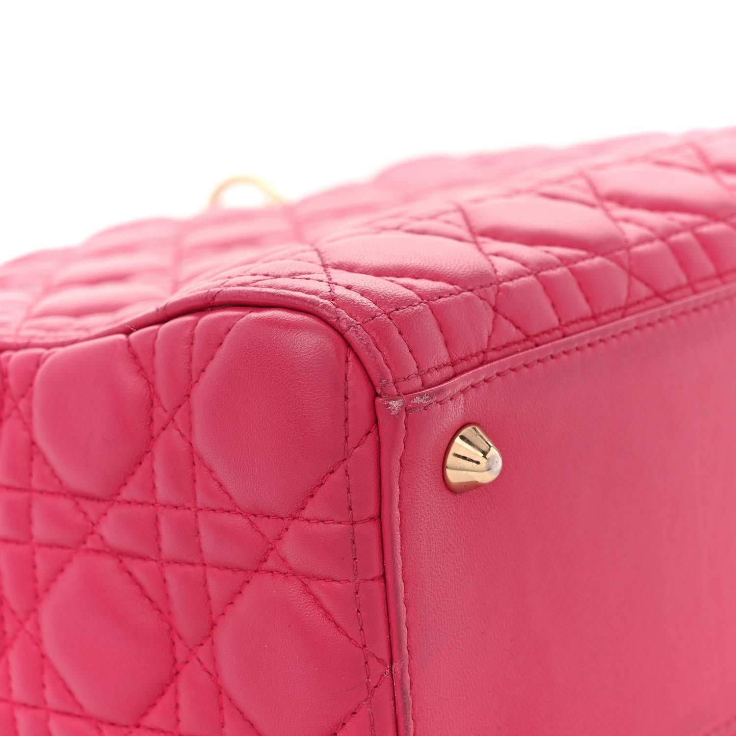 Christian Dior Lambskin Cannage Large Lady Dior Pink 11 of 23