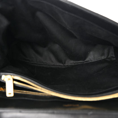 Saint Laurent Calfskin Y Quilted Monogram Large Loulou Chain Satchel Black 5 of 12