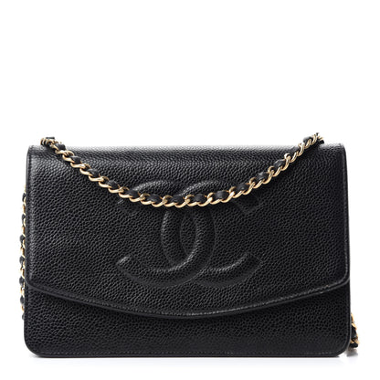 Chanel Caviar Timeless CC Wallet On Chain WOC Black 1 of 16