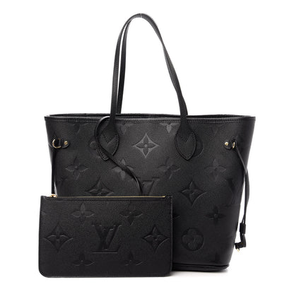 Louis Vuitton Empreinte Monogram Giant Neverfull MM Black 1 of 12