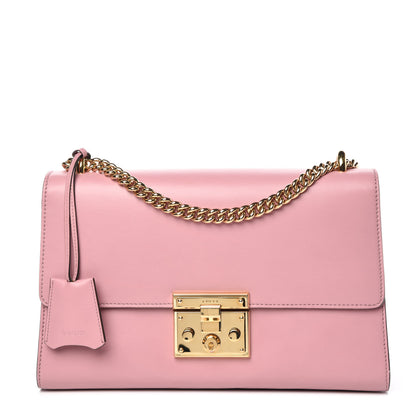 Gucci Moon Calfskin Medium Padlock Shoulder Bag Carmine Rose 1 of 10