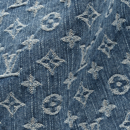 Louis Vuitton Monogram Denim CarryAll MM Blue 9 of 12