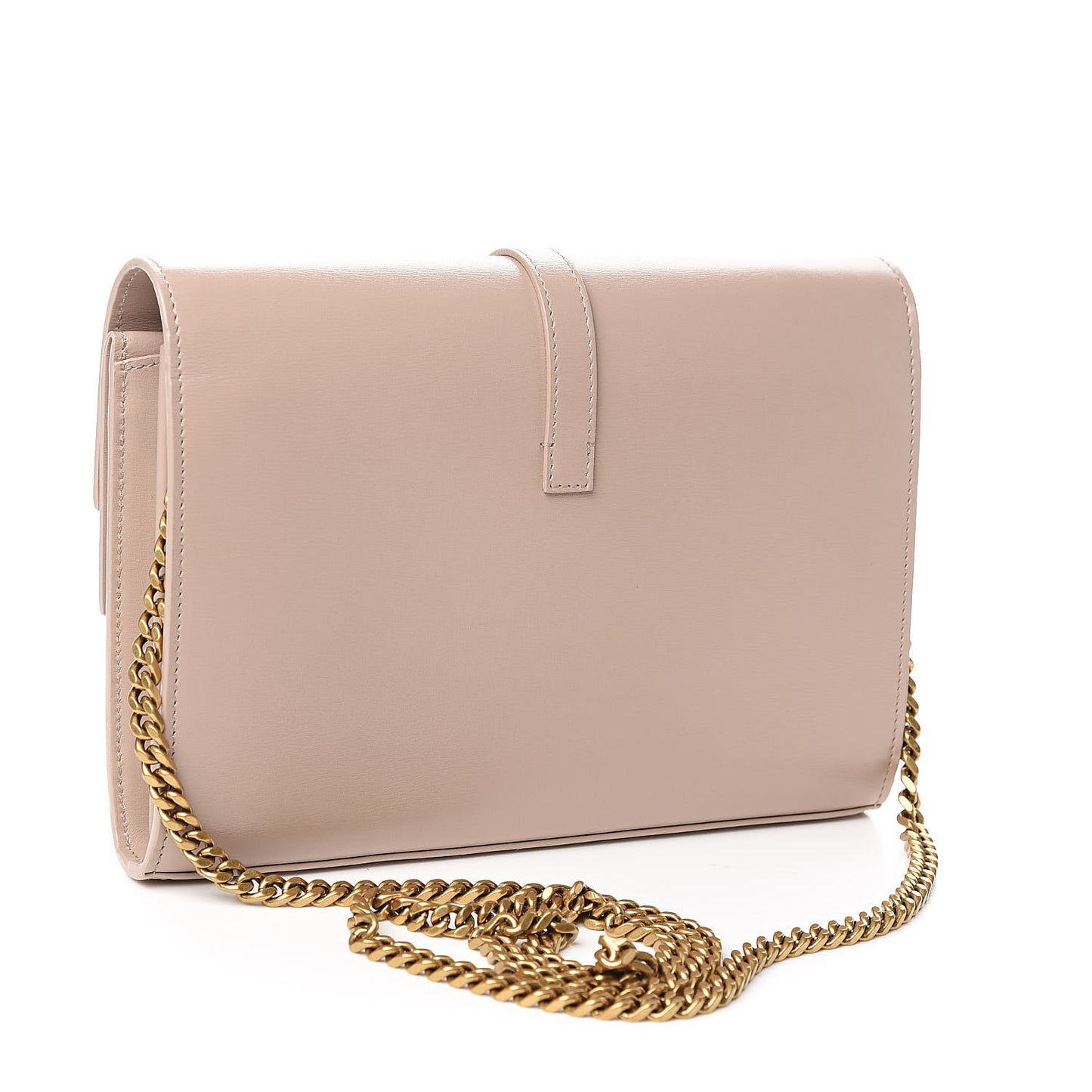 Smooth Calfskin Monogram Sulpice Chain Wallet Light Natural