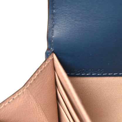 Chloe Calfskin Georgia Flap Wallet Majolica Blue 7 of 8