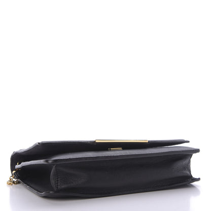 Fendi Vitello Flamingo Tube Wallet on Chain Black 4 of 10