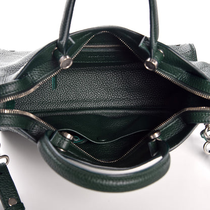 Balenciaga Veau Grana Perforated Blackout Hardware S City Verde 6 of 8