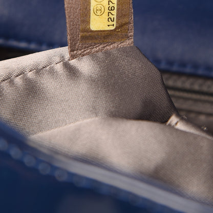 Chanel Patent Calfskin Mademoiselle Lock Bijoux Chain Flap Blue 7 of 16