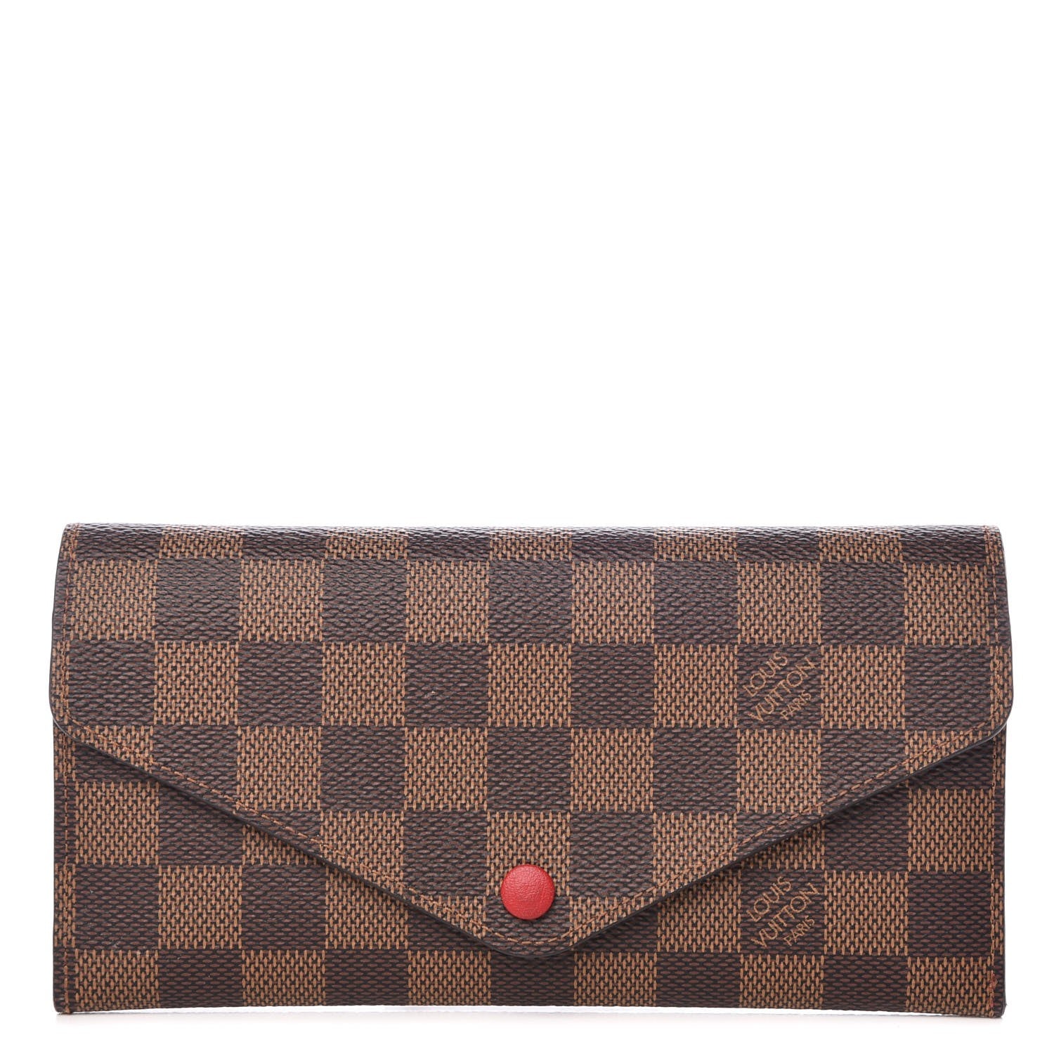 Louis Vuitton Damier Ebene Josephine Wallet Red 1 of 11