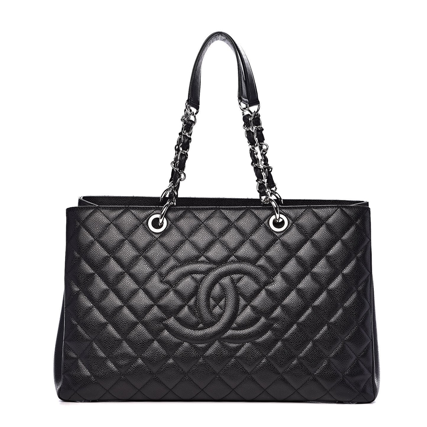 Caviar Quilted XL Grand Shopping Tote GST Black