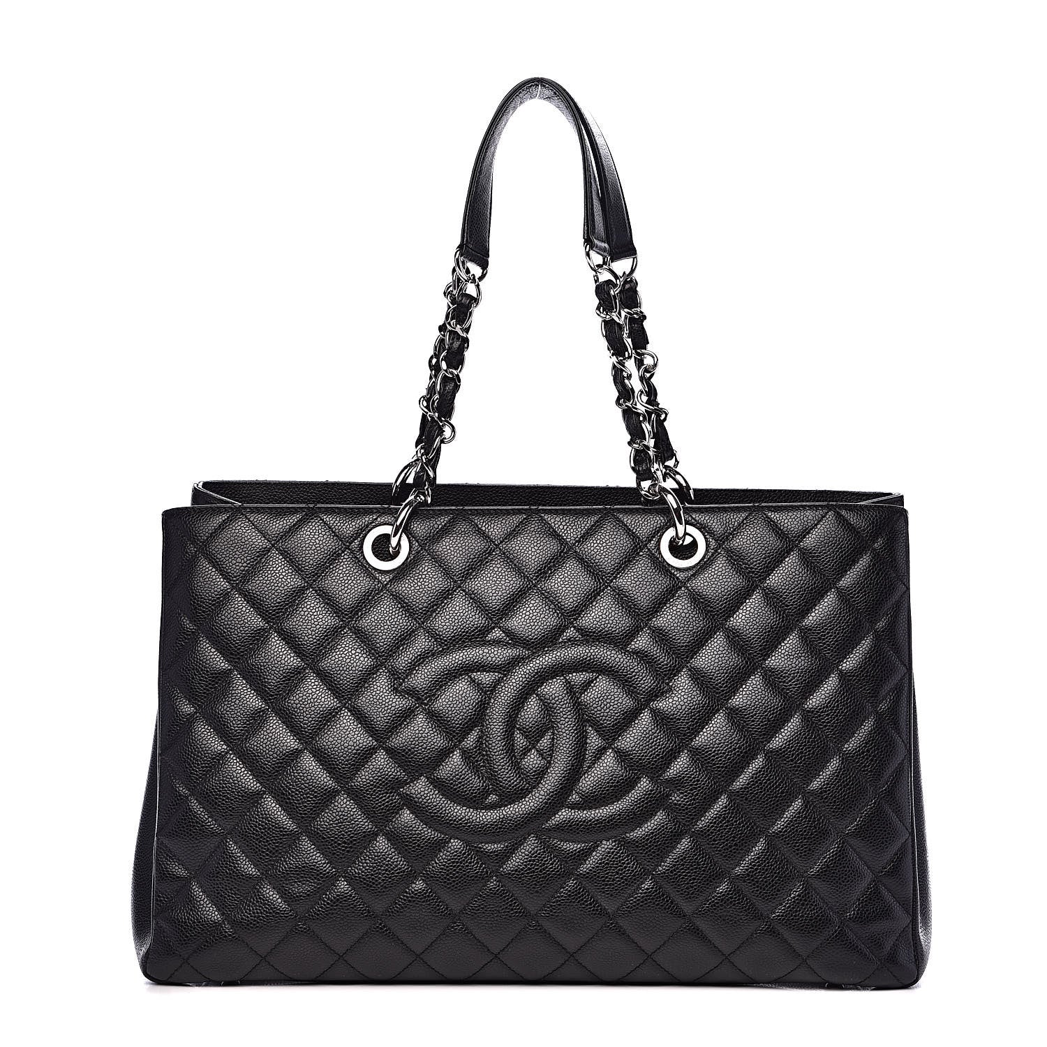 Chanel Caviar Quilted XL Grand Shopping Tote GST Black 1 of 11