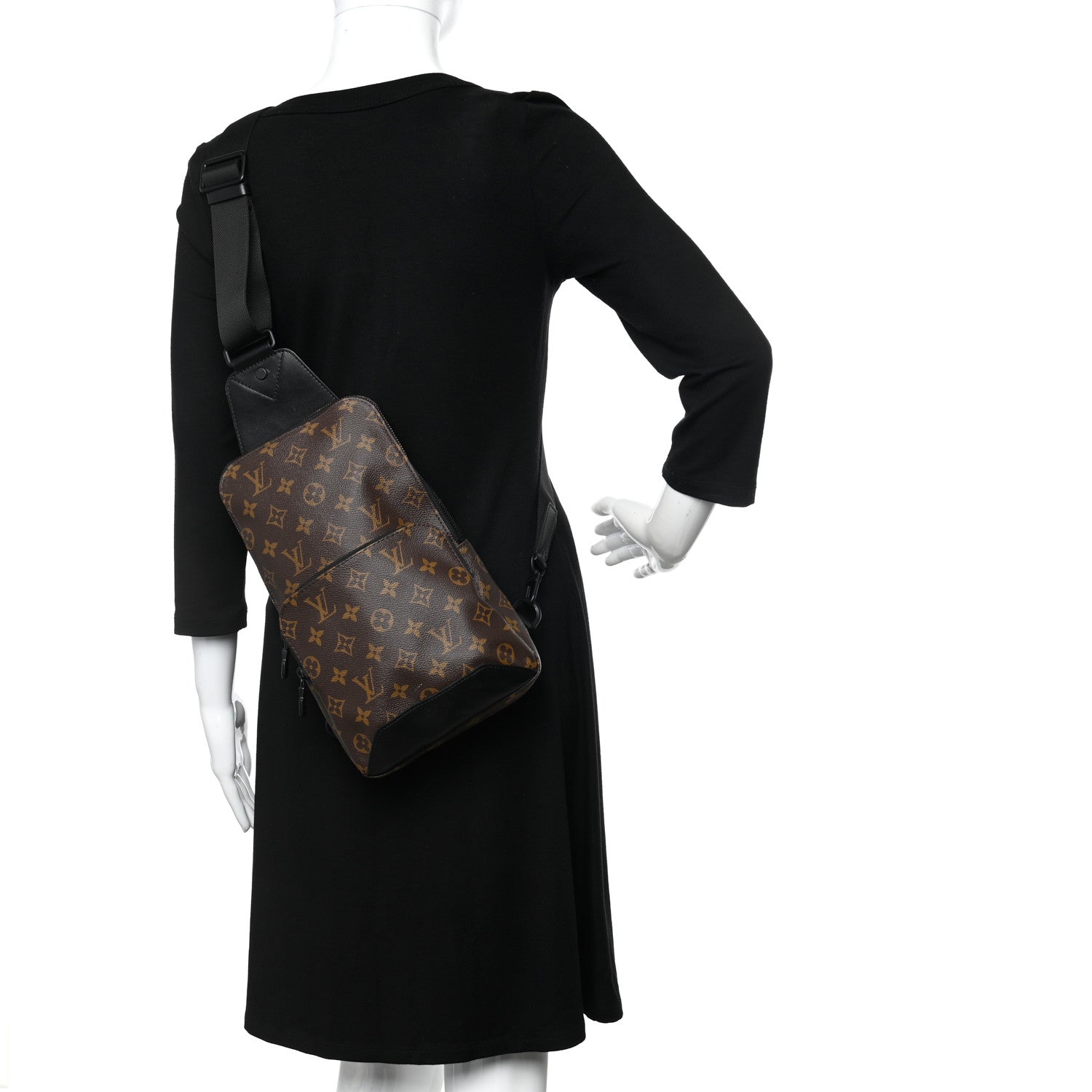 Louis Vuitton Monogram Macassar Avenue Sling Bag 2 of 10