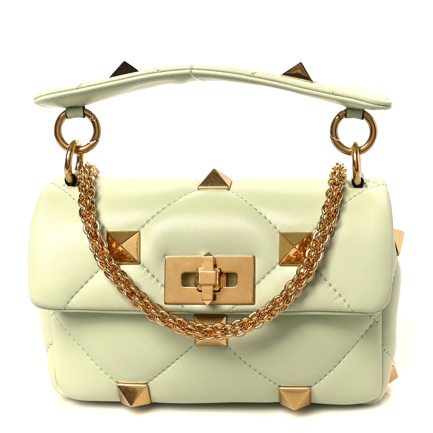 Valentino Garavani Nappa Small Roman Stud Shoulder Bag Ambrosia 1 of 10