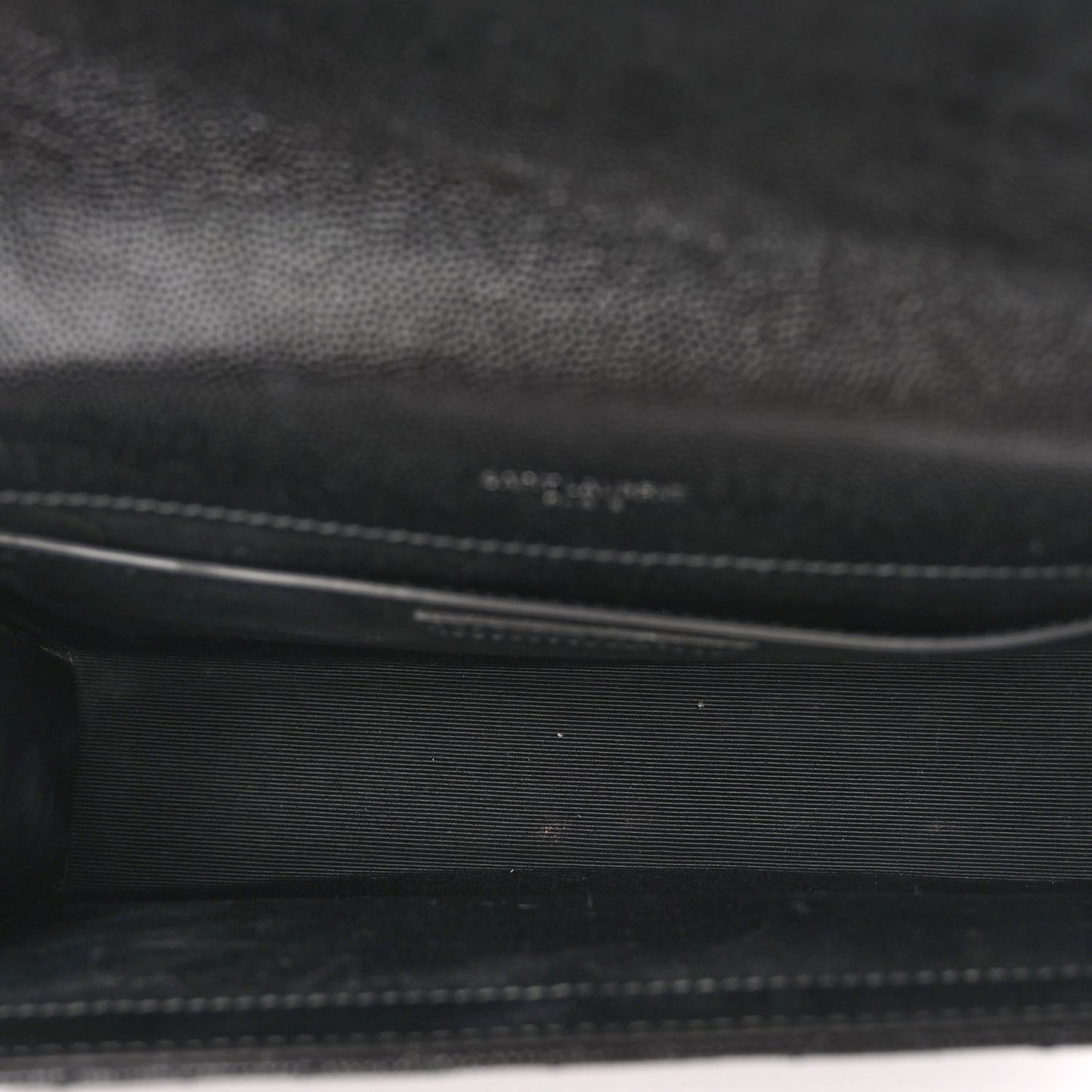 Grain De Poudre Textured Mixed Matelasse Triquilt Medium Monogram Satchel Black