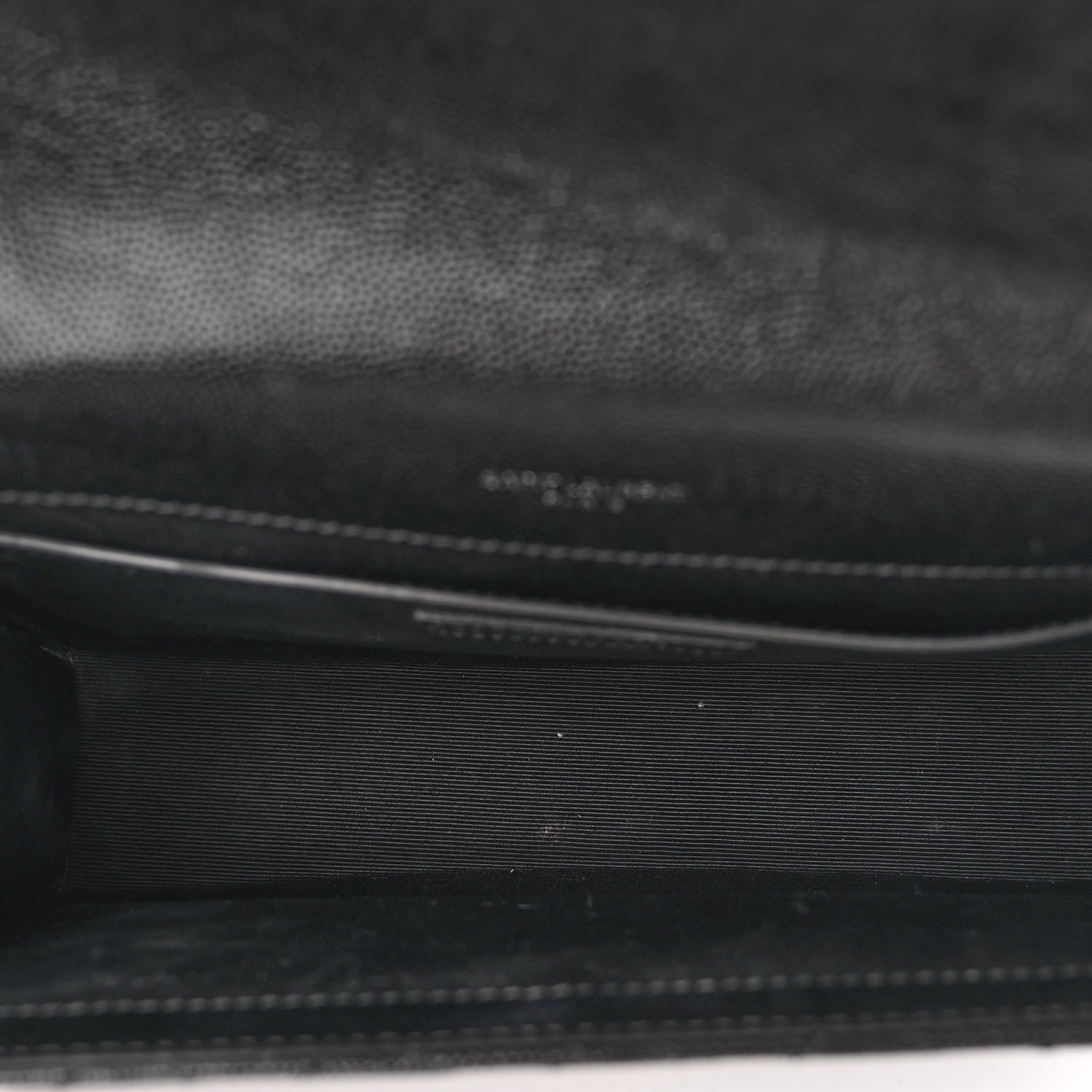 Saint Laurent Grain De Poudre Textured Mixed Matelasse Triquilt Medium Monogram Satchel Black 5 of 12