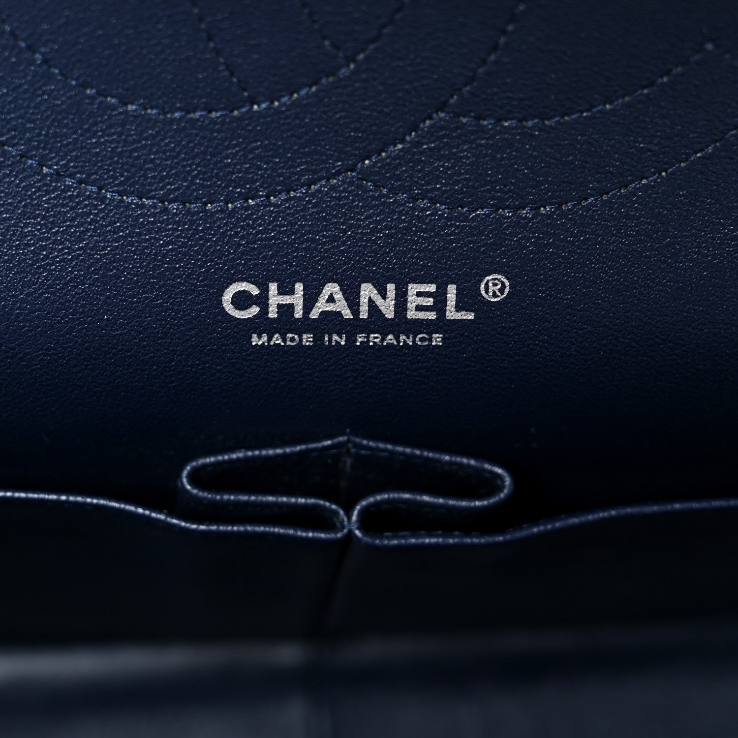 Chanel Lambskin Quilted Jumbo Double Flap Navy 5 of 10