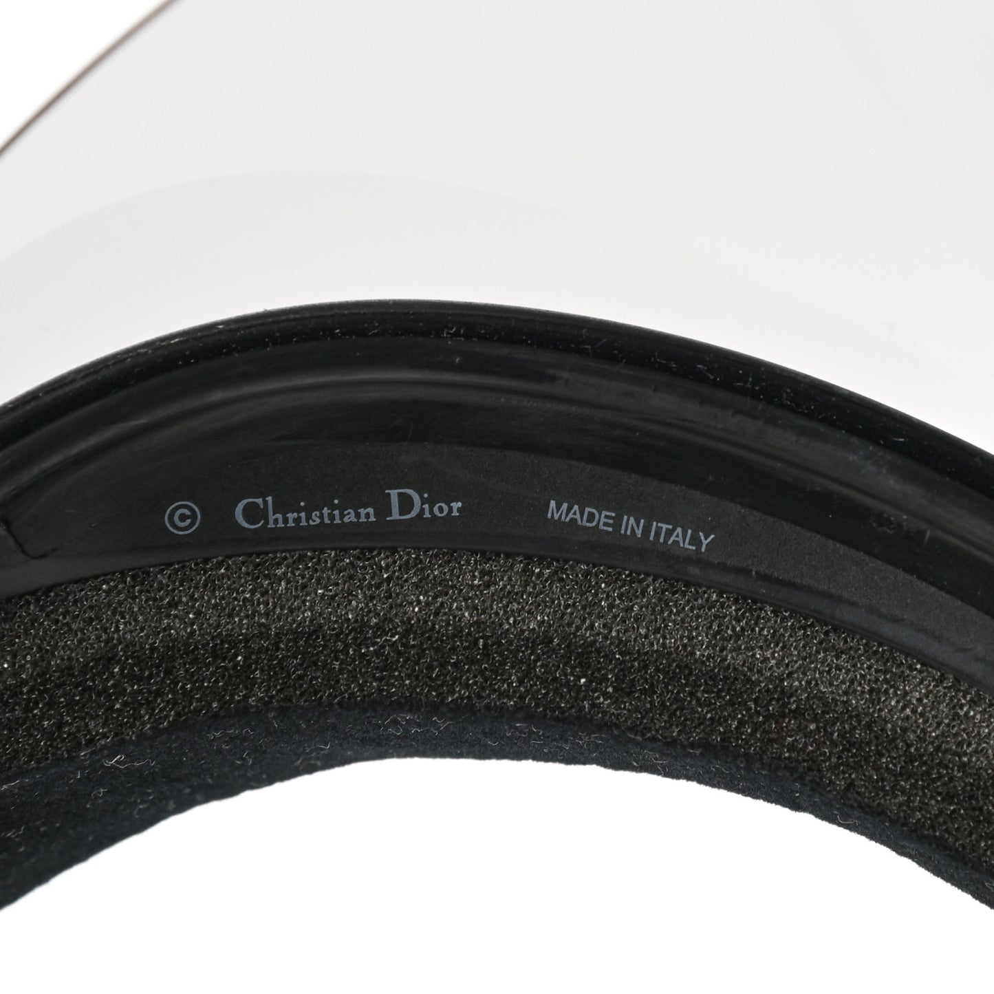 Mirrored DiorClub1 Sun Visor Black