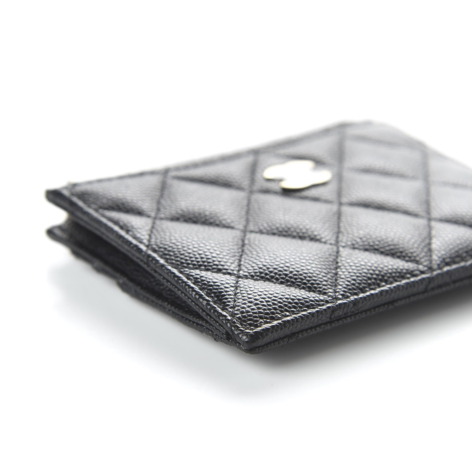 Chanel Caviar Quilted CC Zip Card Holder Black 6 of 11