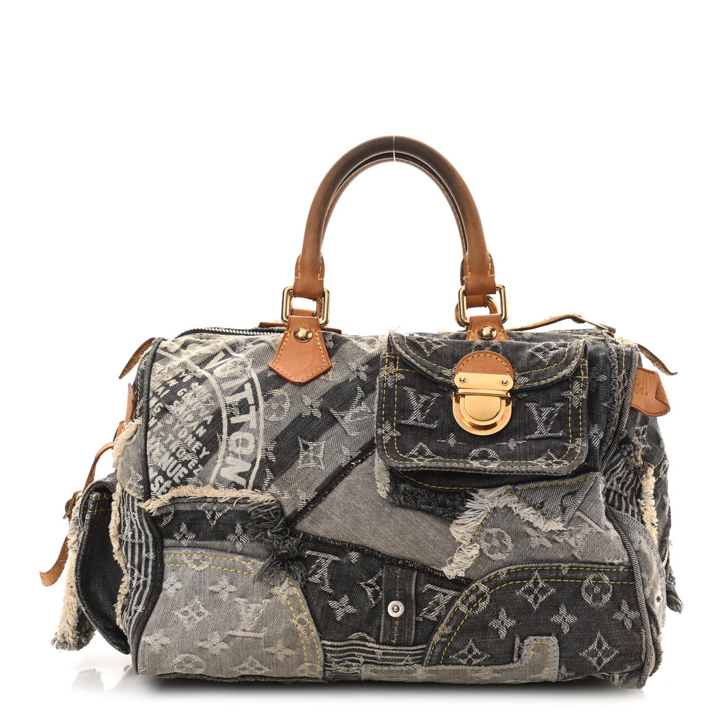 Denim Patchwork Speedy 30 Grey