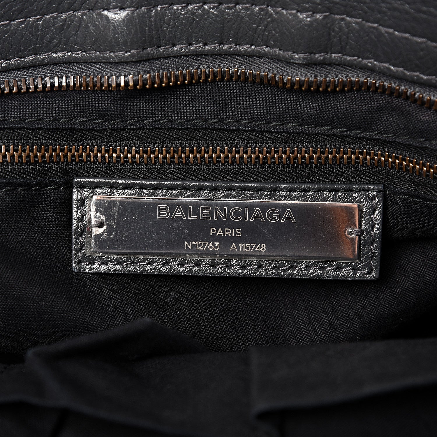 Balenciaga Agneau Classic Hardware City Gris Fossile 5 of 12