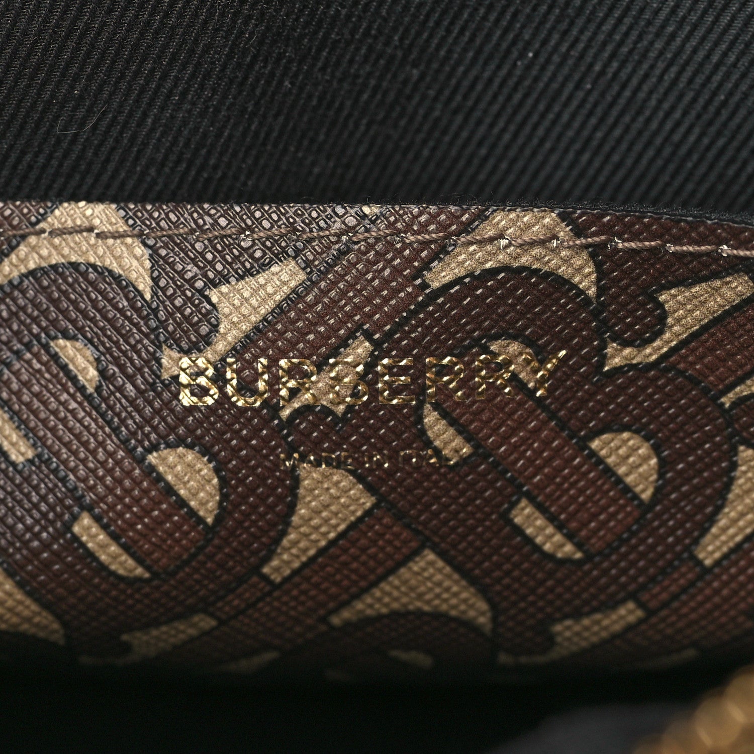 Burberry E-Canvas Monogram Stripe Camera Bag Bridle Brown 5 of 7
