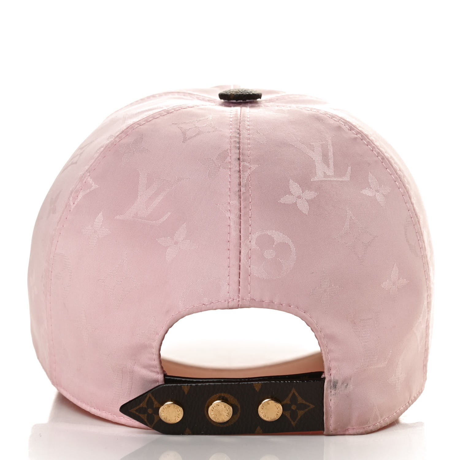 Louis Vuitton Polyester Silk Monogram LV Get Ready Cap L Pink 5 of 10