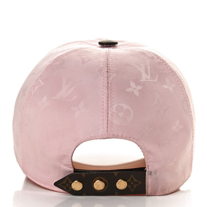 Louis Vuitton Polyester Silk Monogram LV Get Ready Cap L Pink 5 of 10