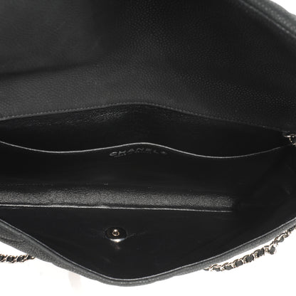 Chanel Iridescent Caviar Flap Clutch Bag Black 5 of 7