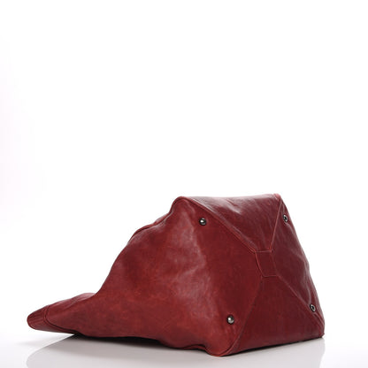 Chanel Distressed Caviar Outdoor Ligne Tote Red 4 of 11