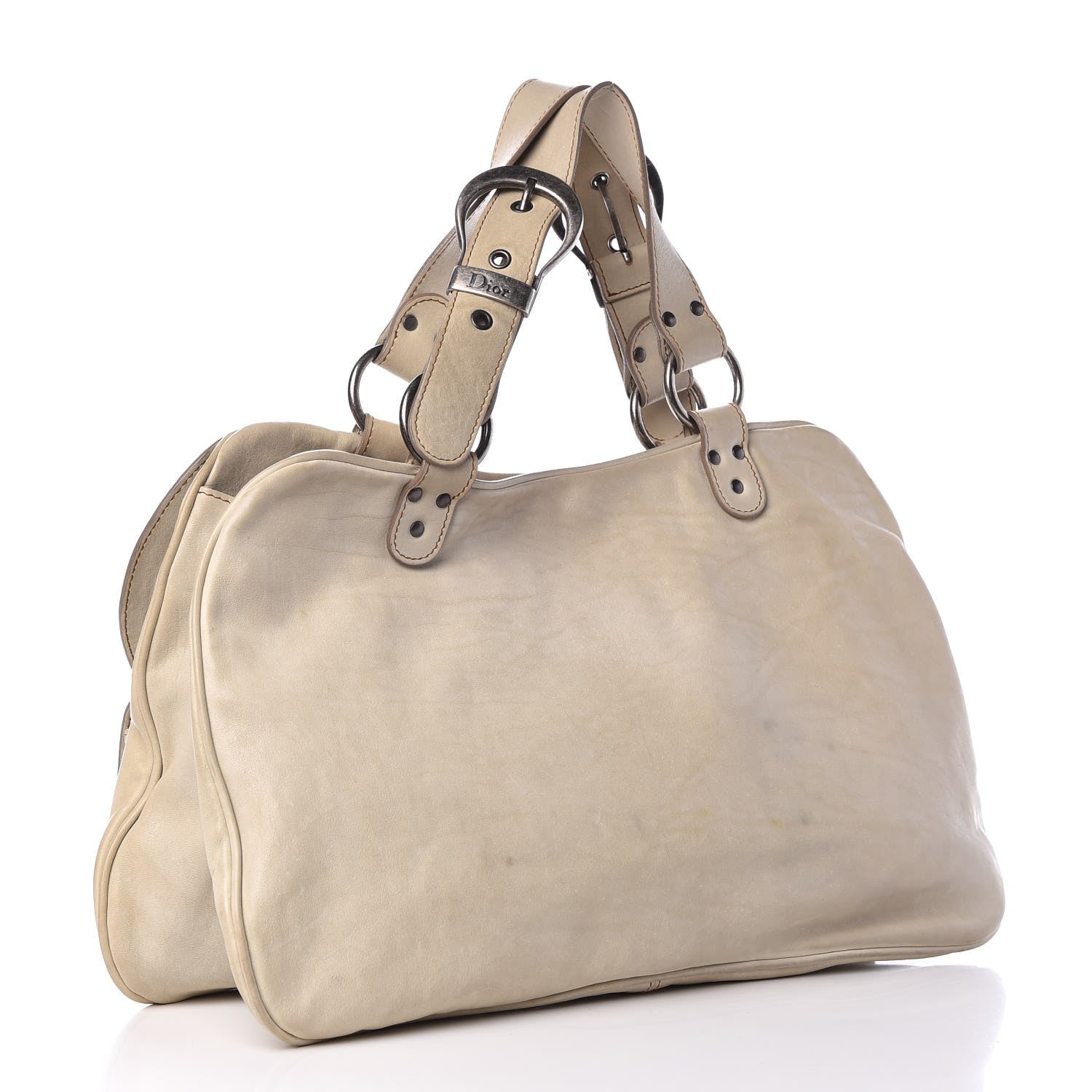 Christian Dior Calfskin Medium Gaucho Double Saddle Bag 3 of 14