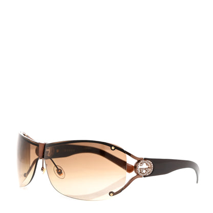 Gucci Crystal GG Sunglasses GG2807/S Brown 1 of 7