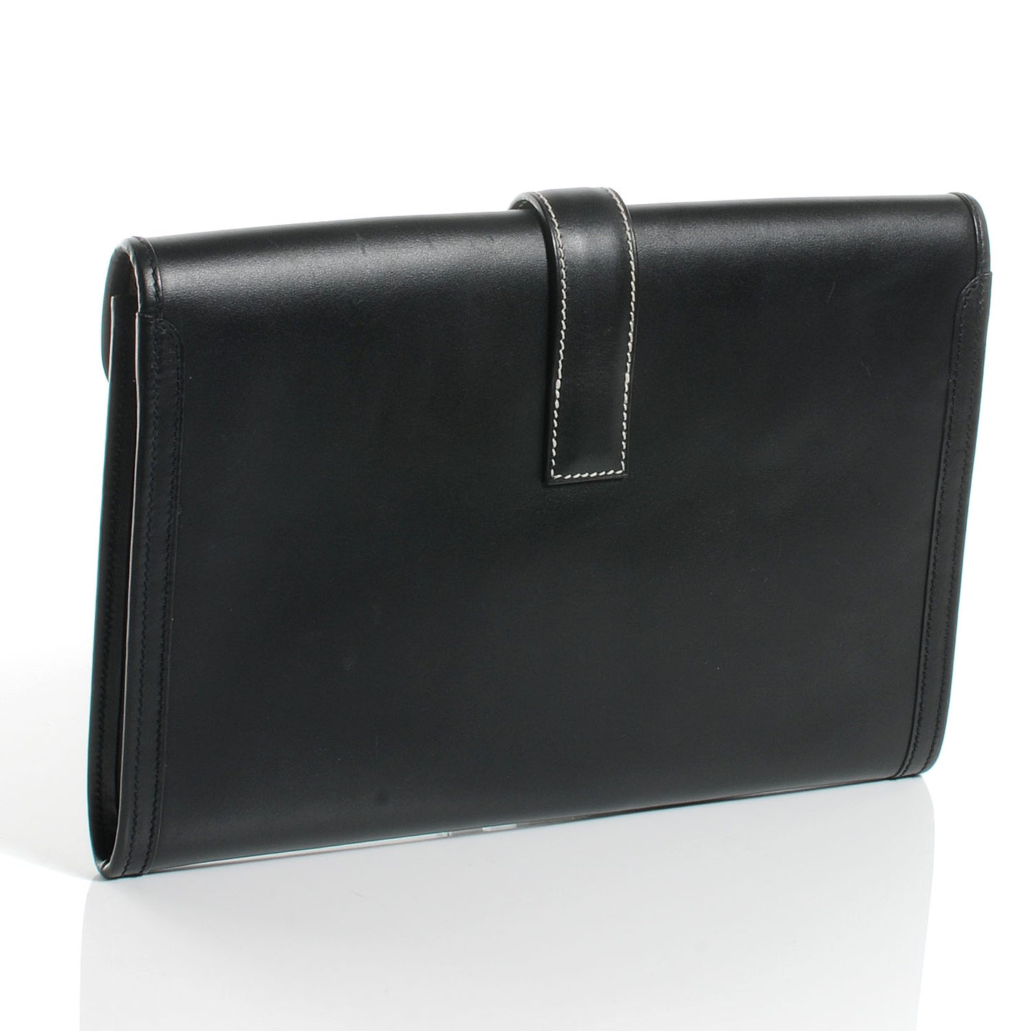 Box Calf Jige PM Clutch Black