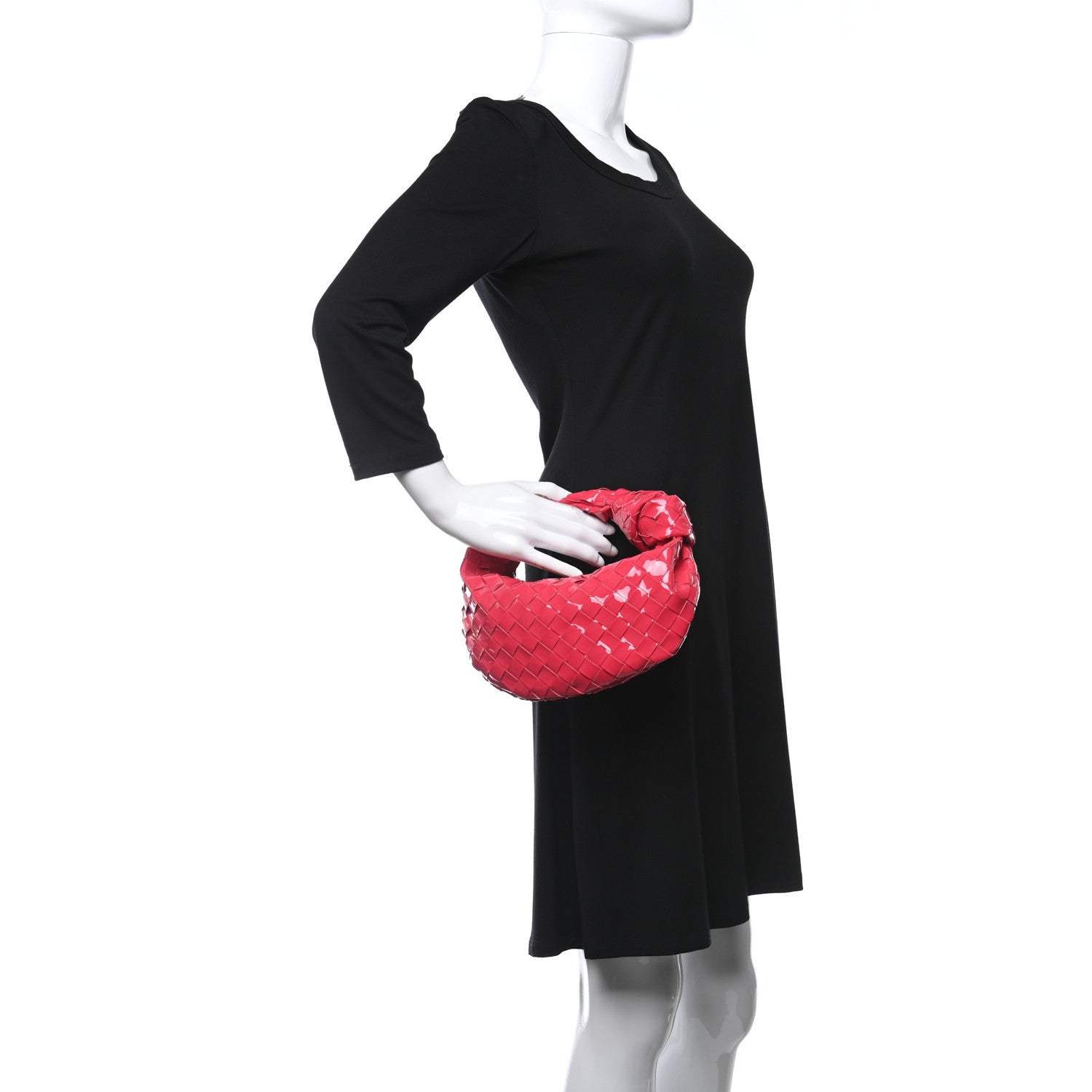Bottega Veneta Patent Nappa Intrecciato Mini Jodie Candy Stripe 2 of 8