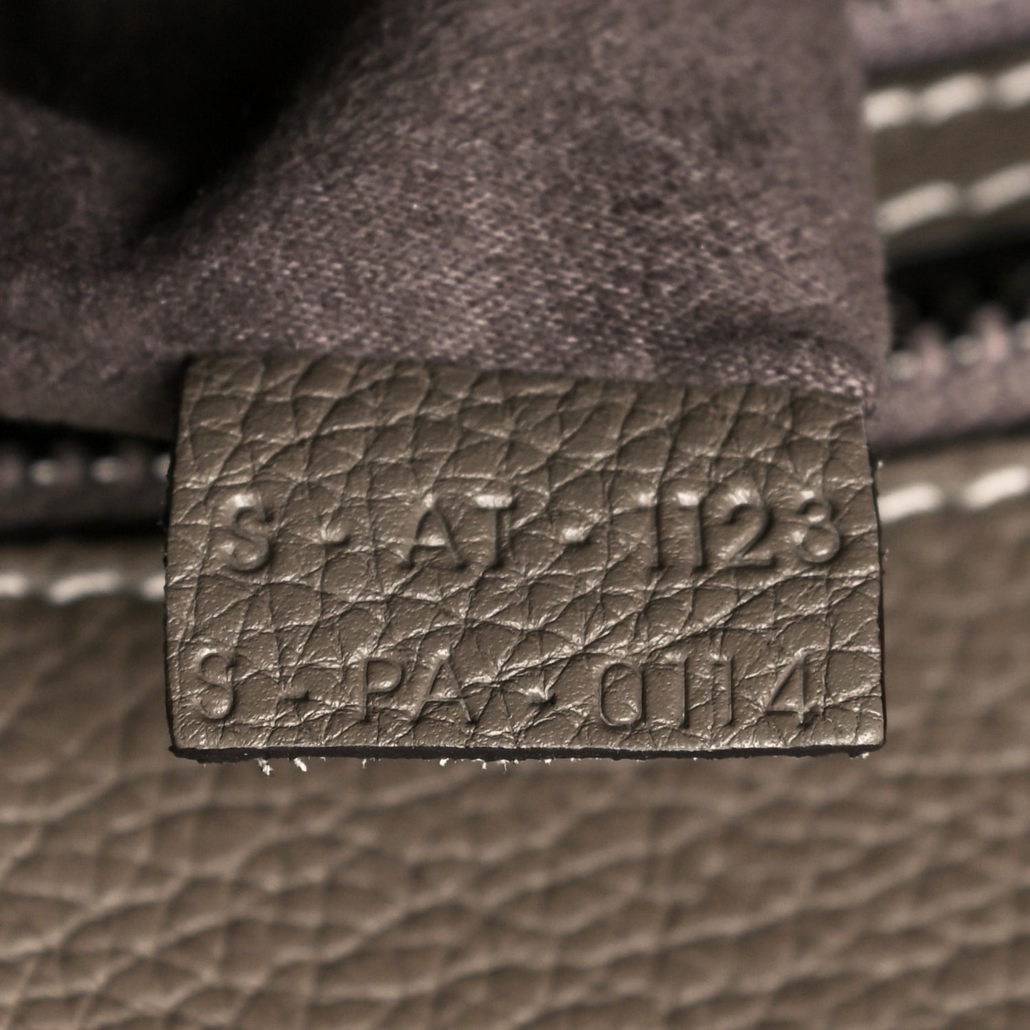 Drummed Calfskin Micro Luggage Souris