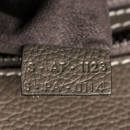 Celine Drummed Calfskin Micro Luggage Souris 5 of 13