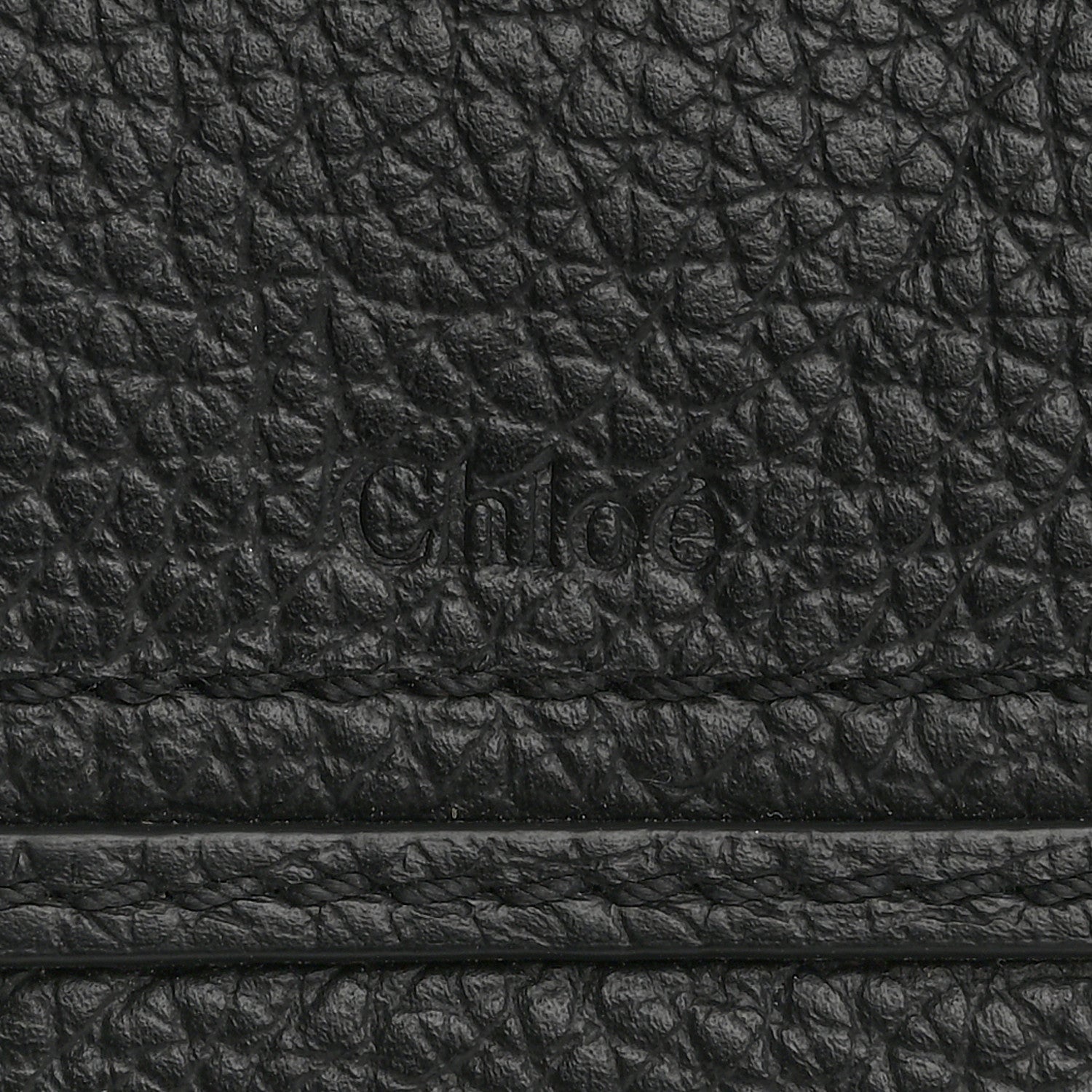 Chloe Calfskin Marcie Continental Flap Wallet Black 6 of 14