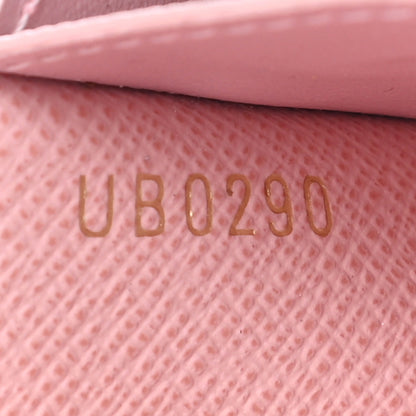 Louis Vuitton Damier Ebene Rosalie Coin Purse Rose Ballerine 6 of 7