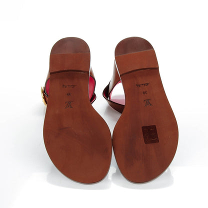 Louis Vuitton Calfskin Monogram Ocean Drive Flat Sandals 39 5 of 7