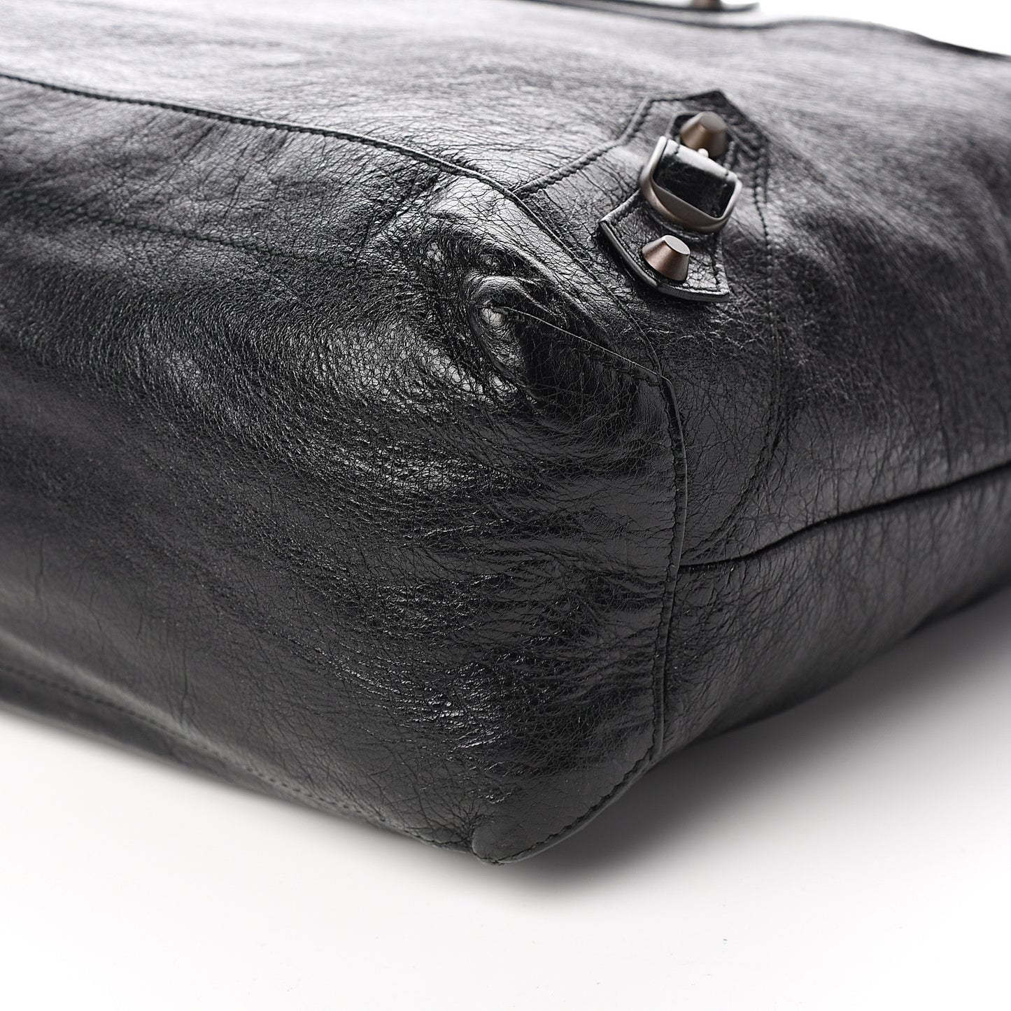 Agneau Classic Hardware Day Hobo Black