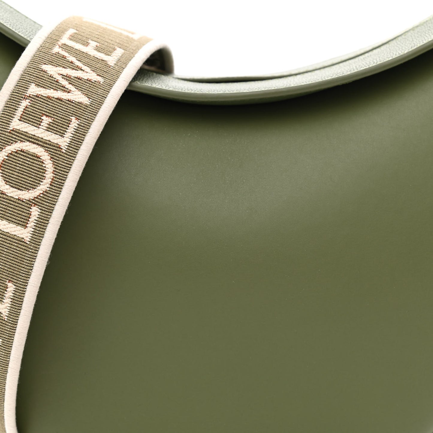 Satin Calfskin Jacquard Luna Bag Avocado Green