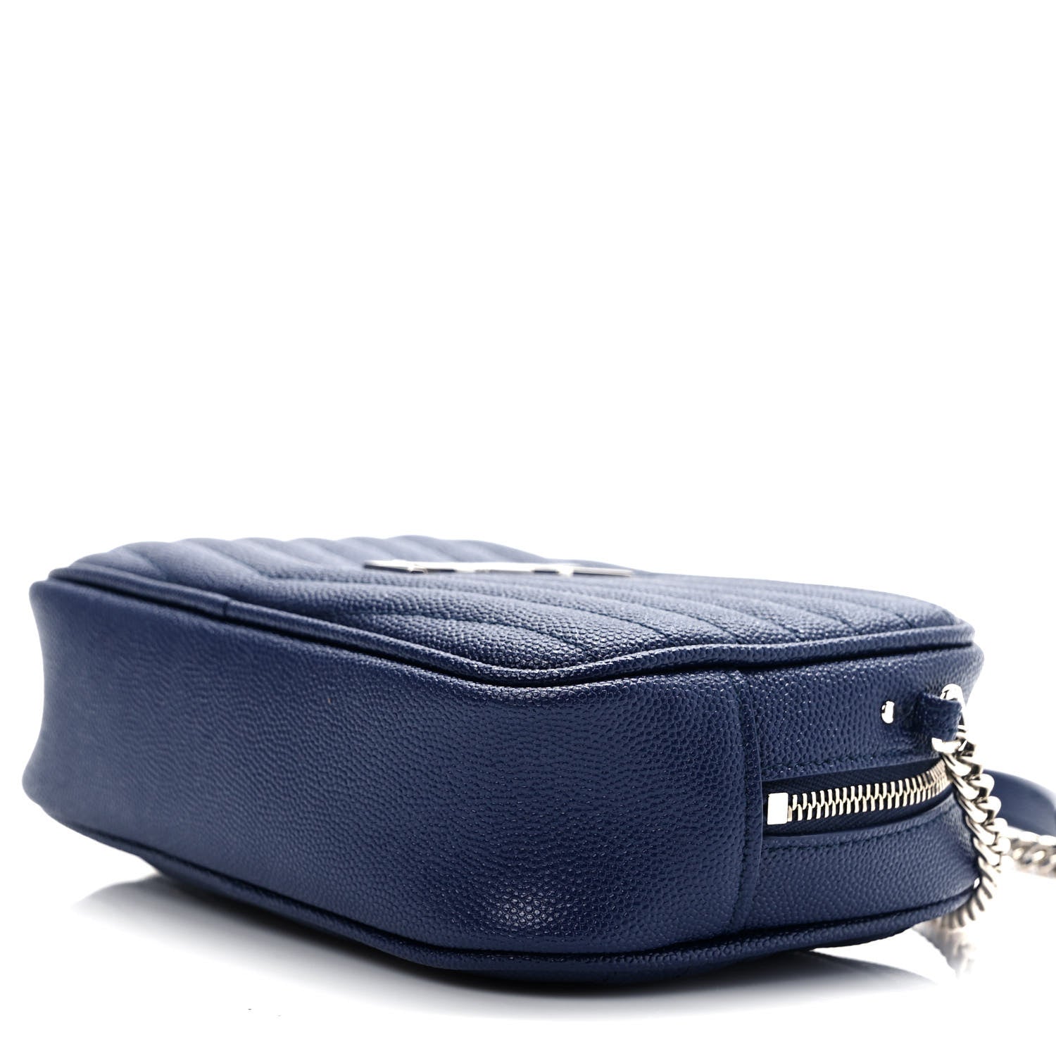 Saint Laurent Grain De Poudre Matelasse Monogram Mini Lou Camera Bag Azure Blue 9 of 9