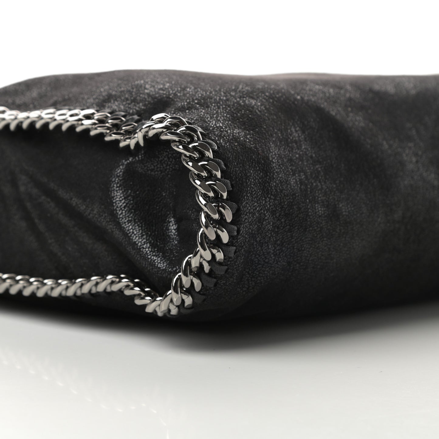 Shaggy Deer Falabella Fold Over Tote Black