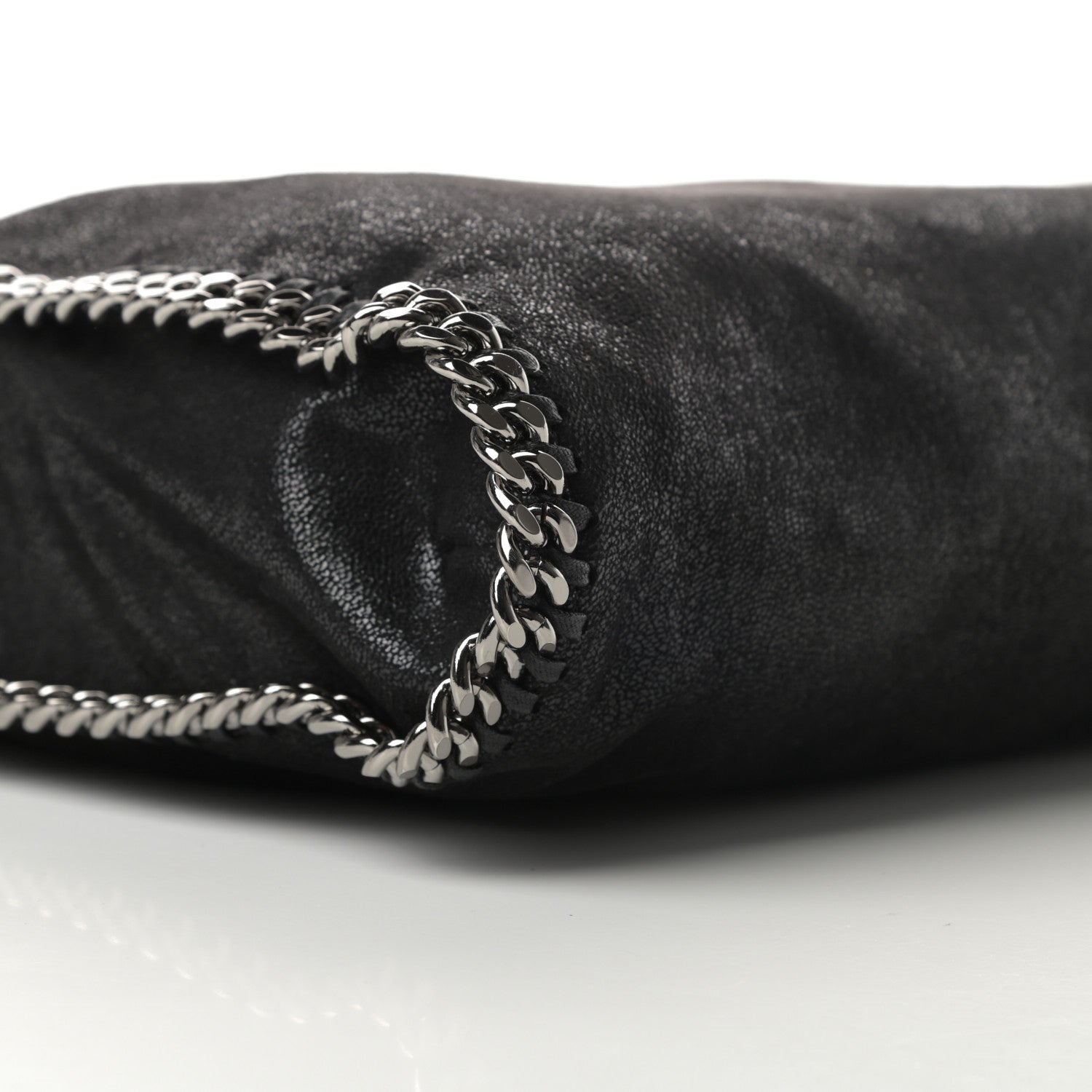 Stella McCartney Shaggy Deer Falabella Fold Over Tote Black 9 of 10