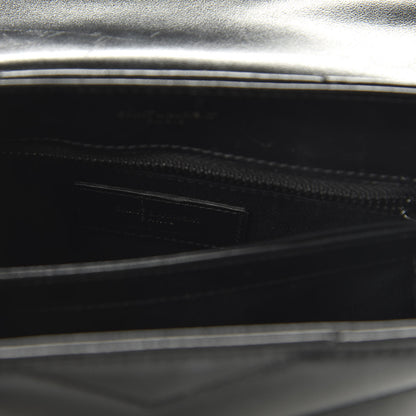 Saint Laurent Calfskin Y Quilted Monogram Toy Loulou Crossbody Bag Black 7 of 9