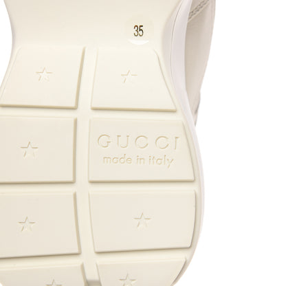 Gucci Calfskin Logo Womens Rhyton Sneakers 35 Ivory 6 of 9