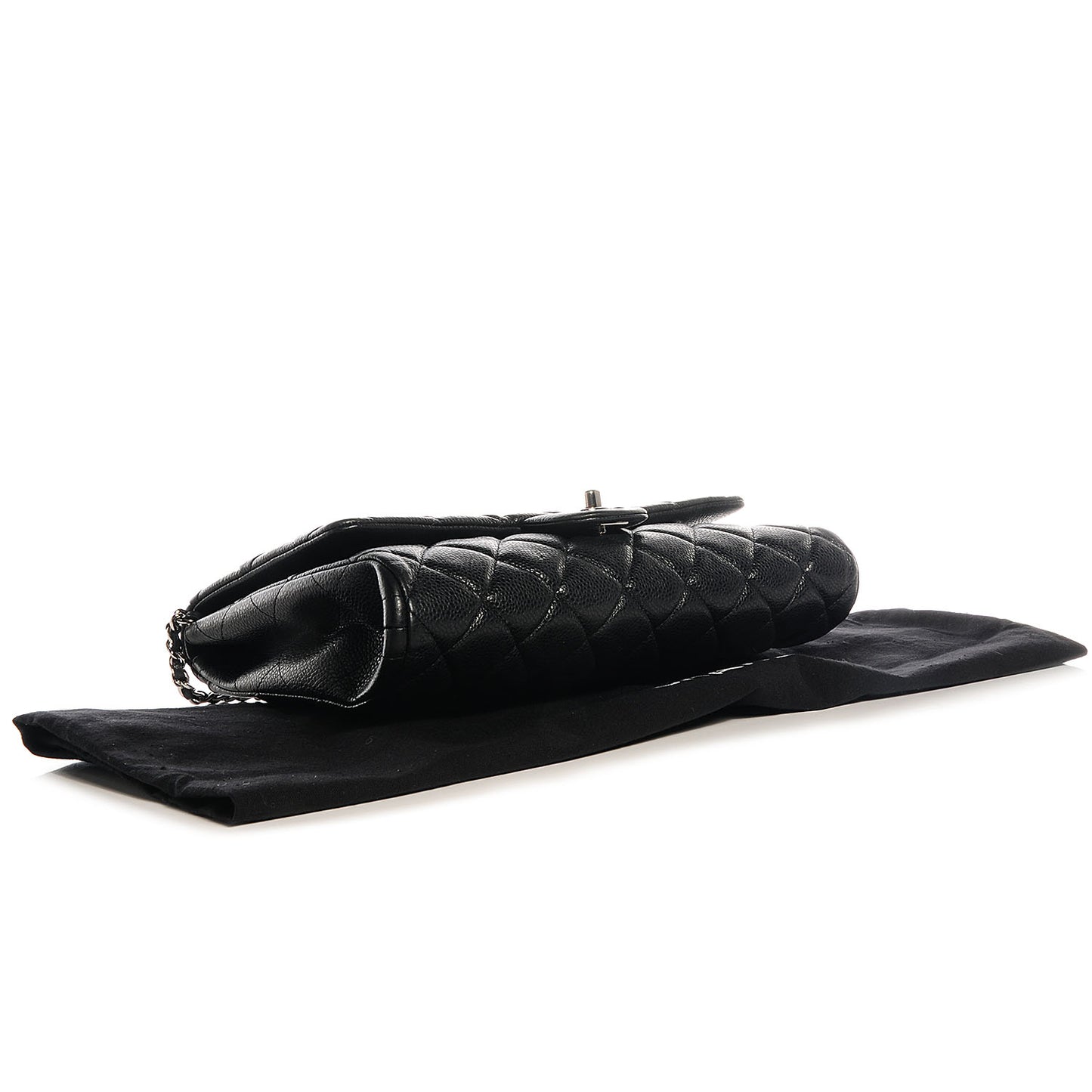 Caviar Clutch Flap Black