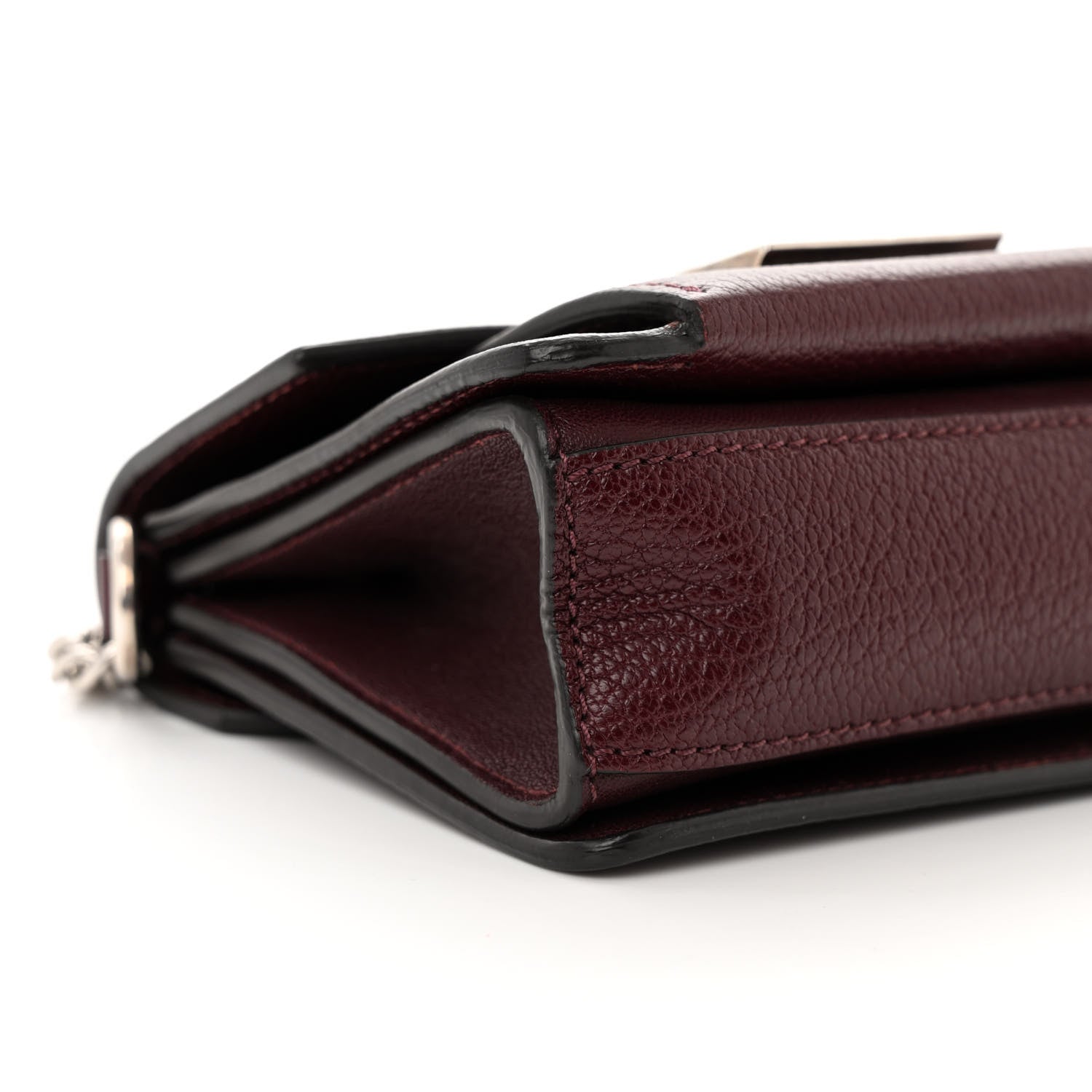 Givenchy Goatskin Mini GV3 Shoulder Bag Oxblood 8 of 9